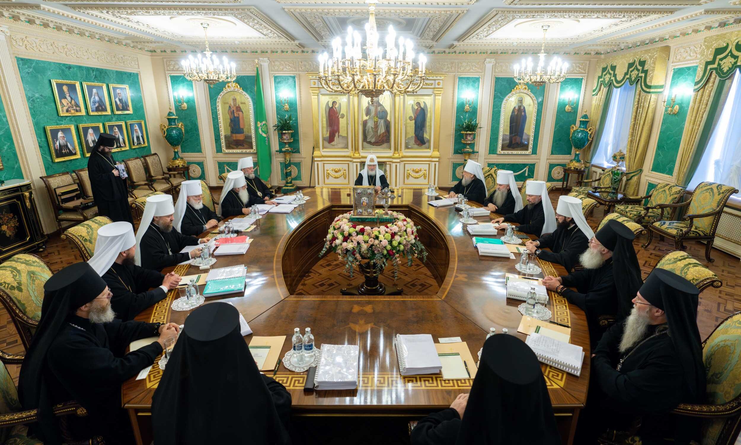 В Москве прошло очередное заседание Священного Синода Русской Православной Церкви