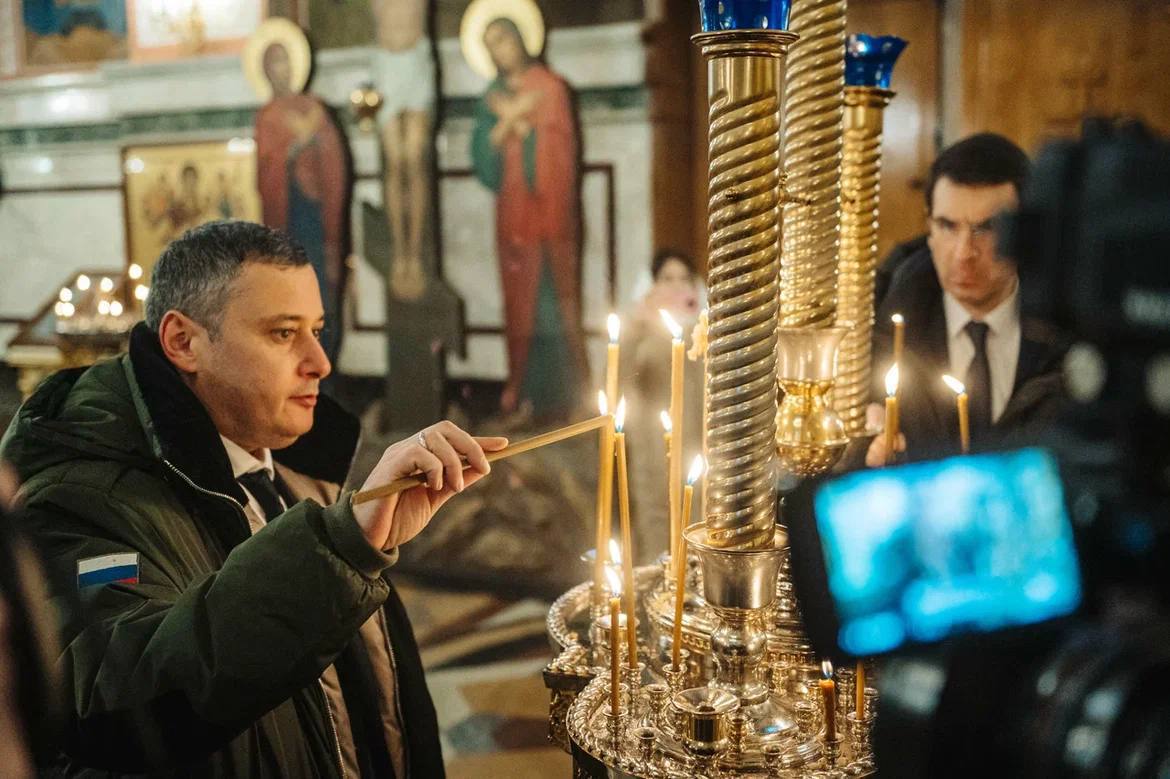 Состоялась первая встреча главы Курской митрополии с врио губернатора Курской области А.Е. Хинштейном