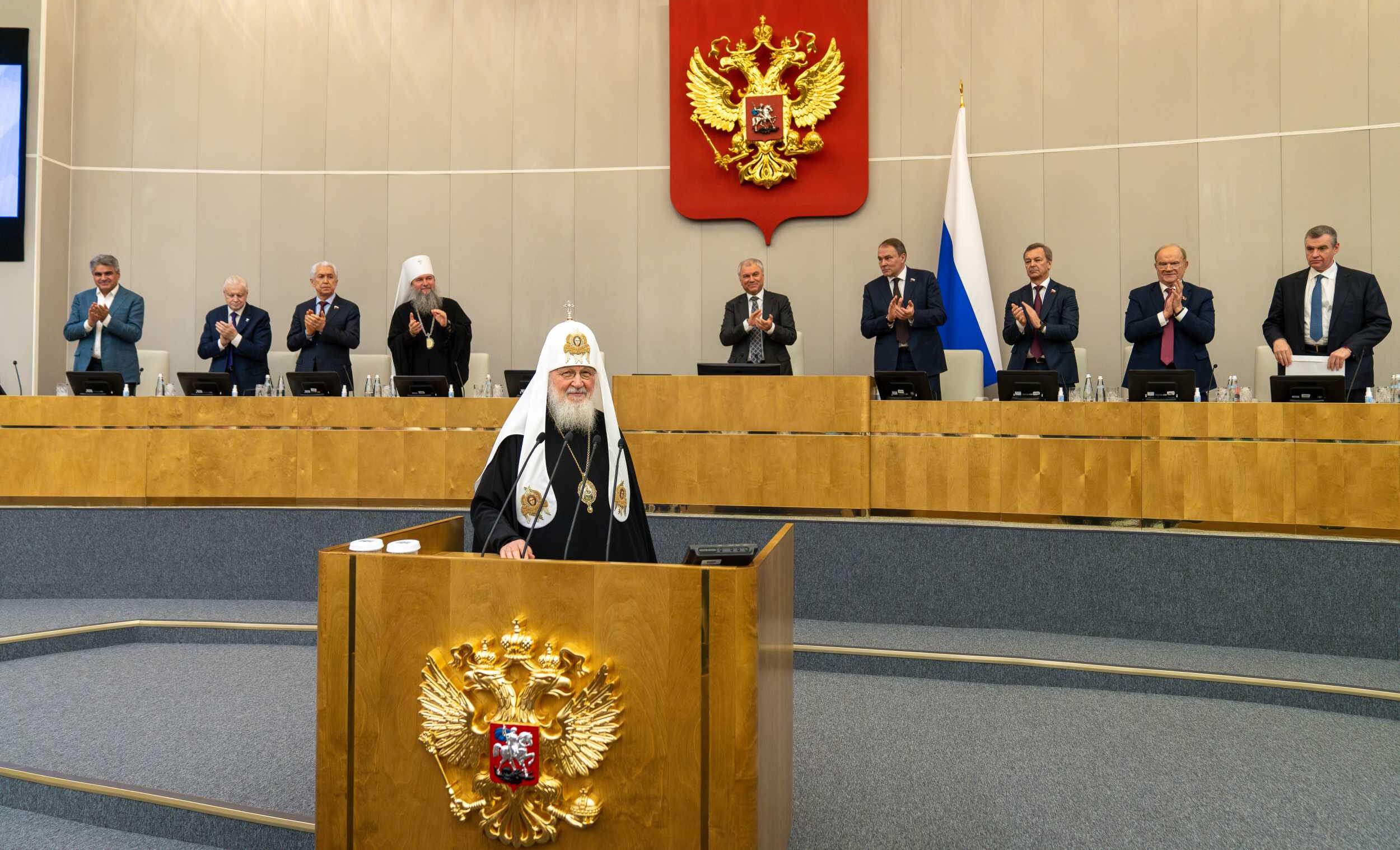 Святейший Патриарх Кирилл принял участие в XIII Рождественских Парламентских встречах в Государственной Думе