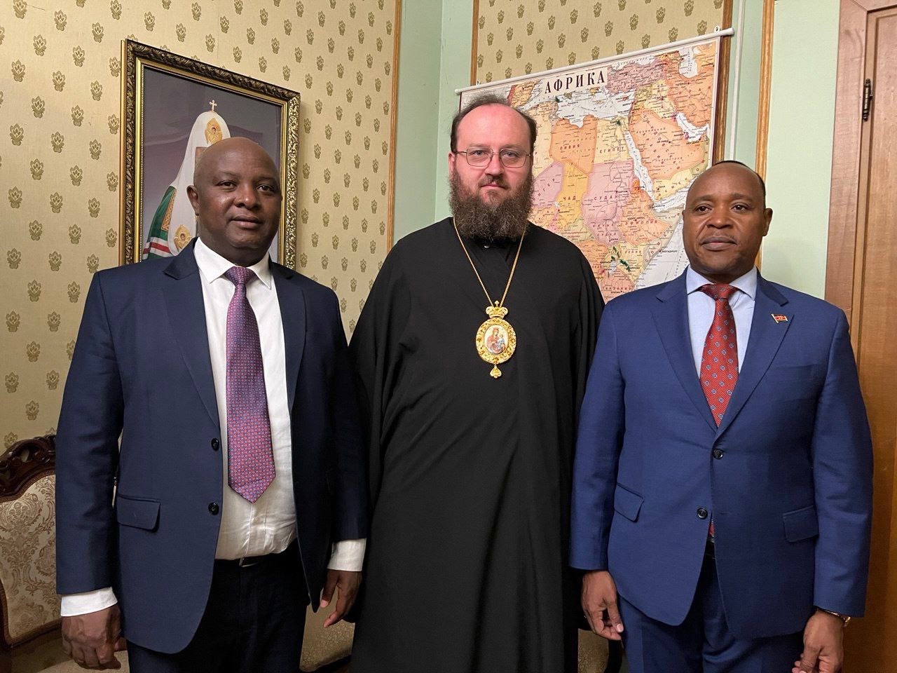 Состоялась встреча Патриаршего экзарха Африки с членом Сената Кении и послом Кении в РФ