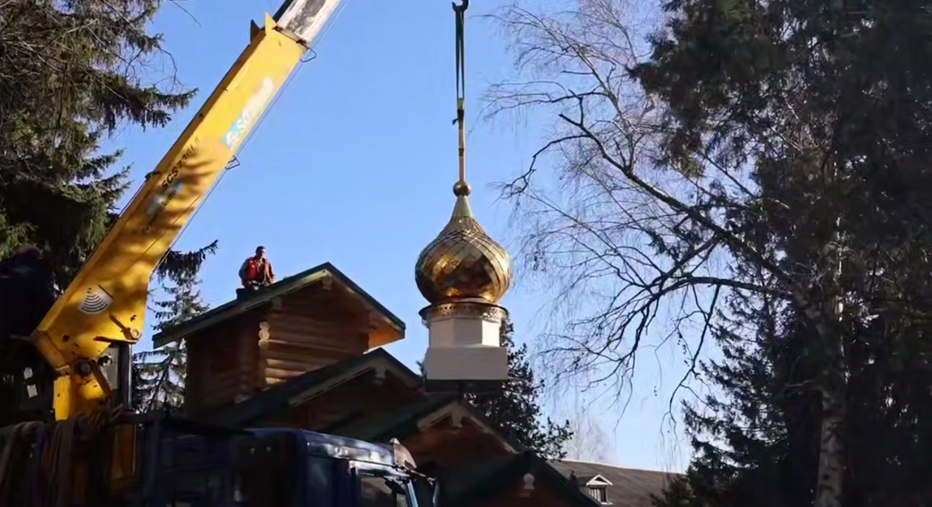 В военном госпитале г. Краснодара был установлен купол с крестом над храмом – часовней в честь св. Луки Крымского
