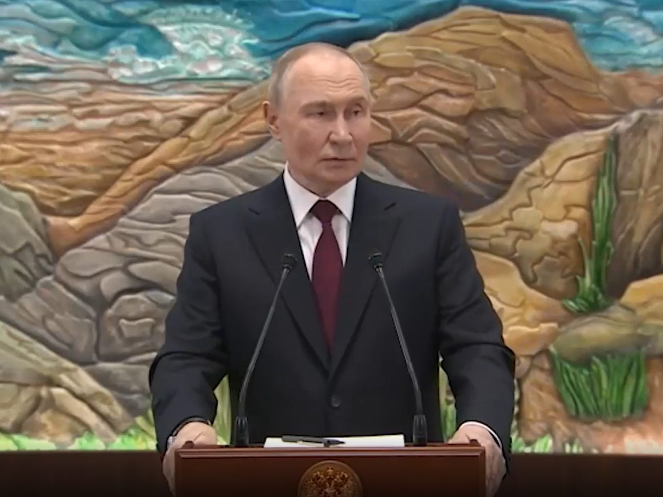 Владимир Путин о проекте мирного договора