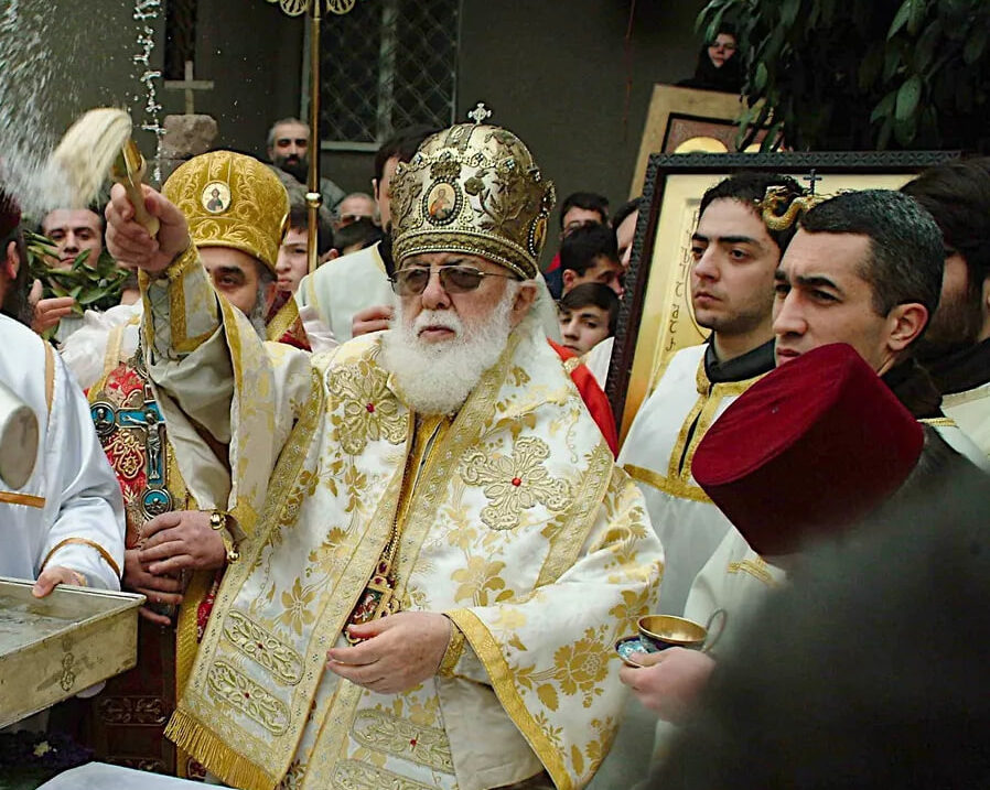 Патриарх Кирилл поздравил Святейшего и Блаженнейшего Католикоса-Патриарха всея Грузии Илию II с годовщиной интронизации