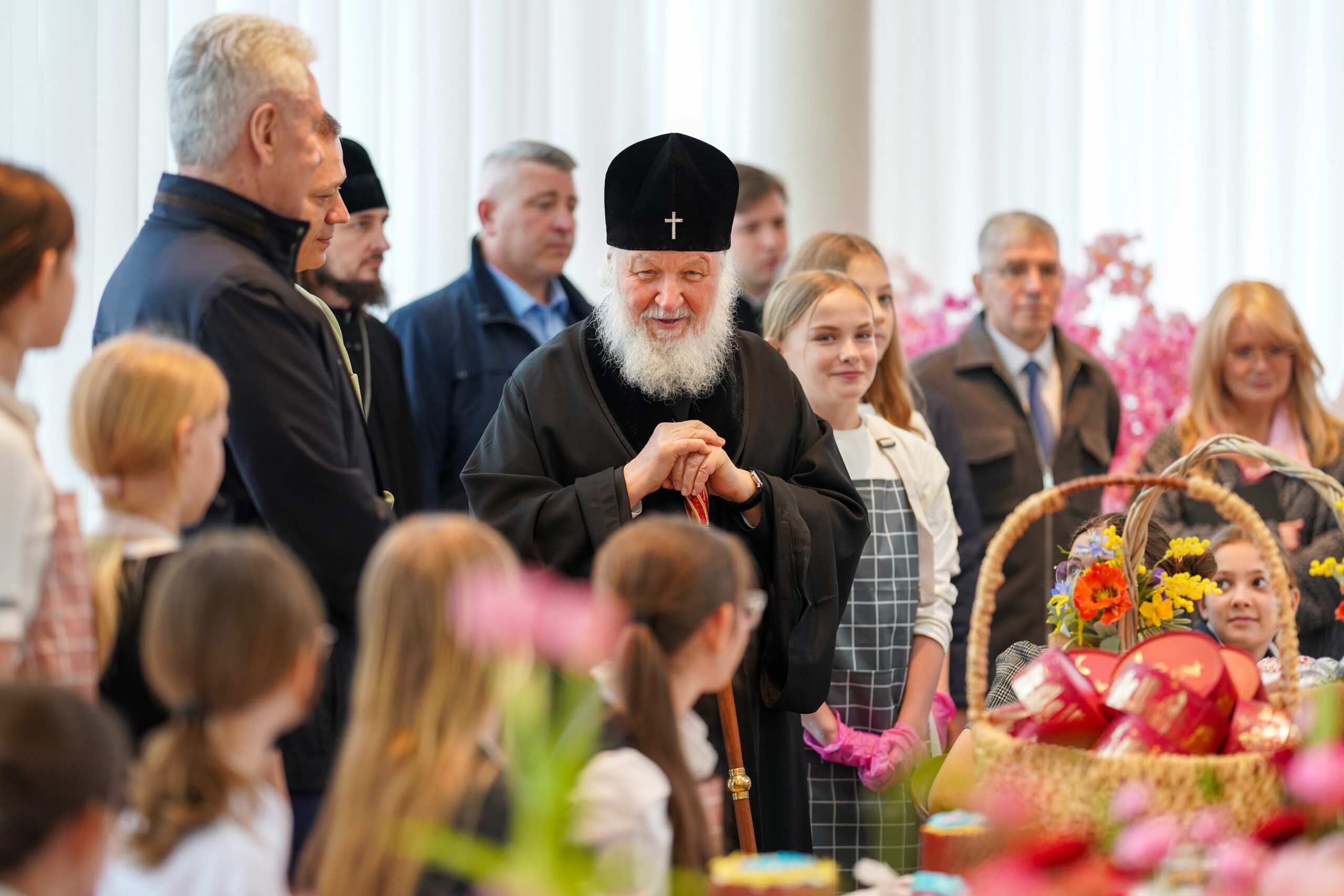 Святейший Патриарх Кирилл посетил благотворительный фестиваль «Пасхальный дар» в Москве