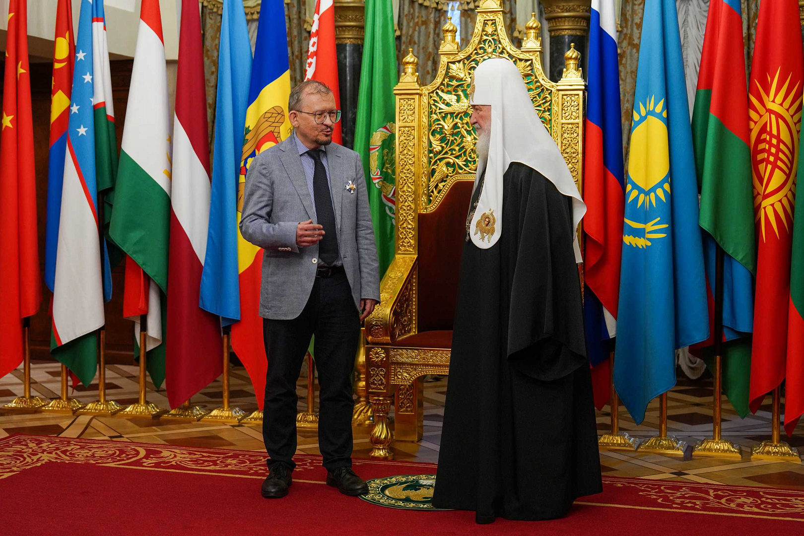 Патриарх Кирилл встретился с председателем Всемирного координационного совета российских соотечественников, проживающих за рубежом
