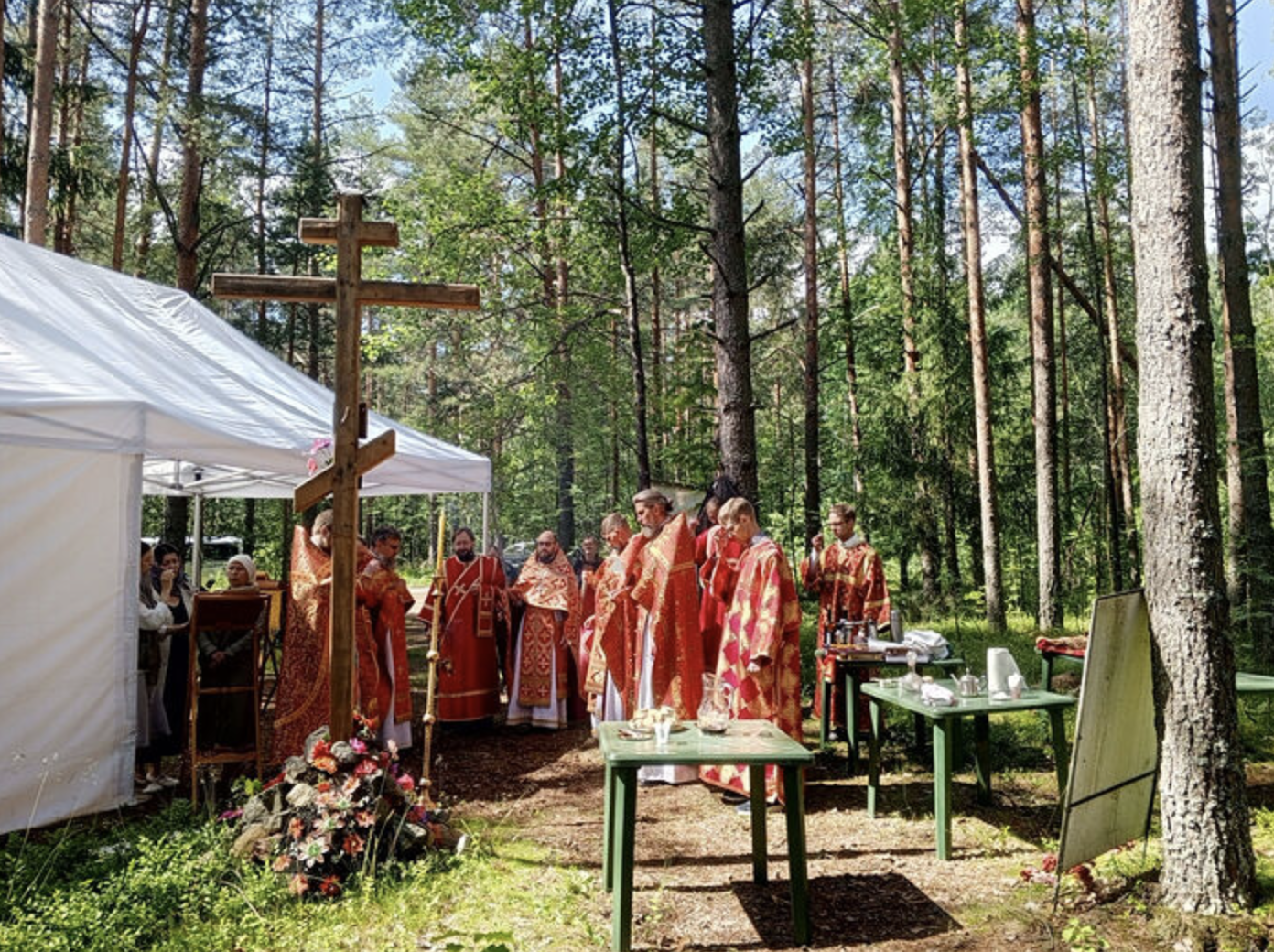 Первую Литургию совершили на Ржевском расстрельном полигоне 