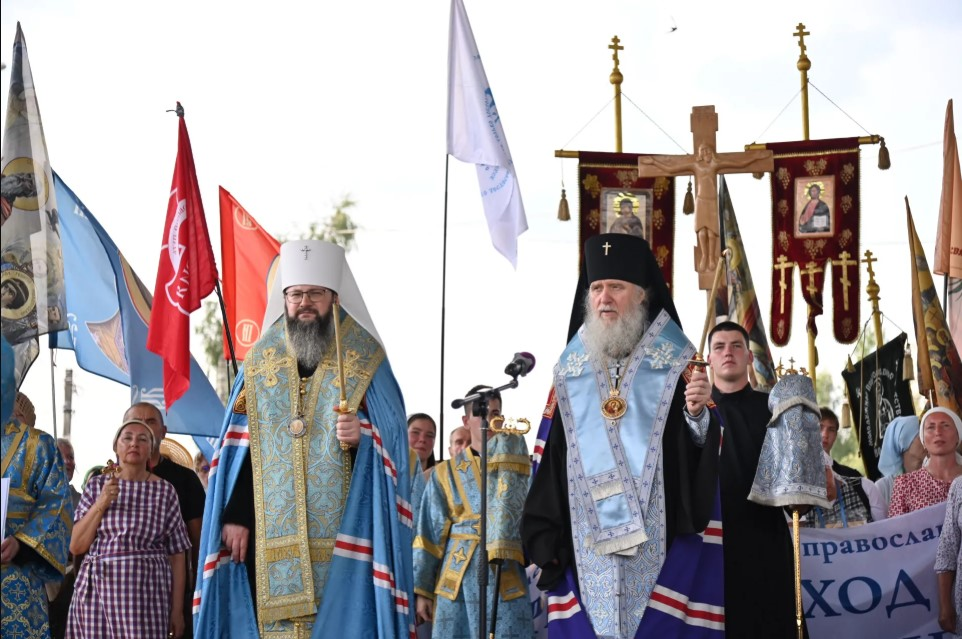 На границе России и Белоруссии состоялась встреча ежегодного XXII Международного Одигитриевского крестного хода
